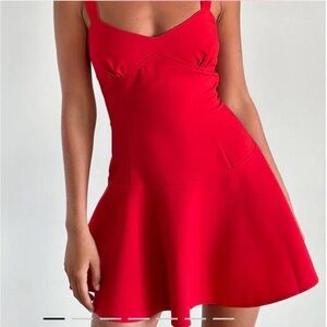 Motel rocks red flare mini dress #red #dress #motelrocks